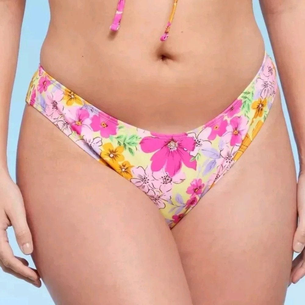 NWT Wild Fable Women's Floral Cheeky Bikini Bottoms XL
